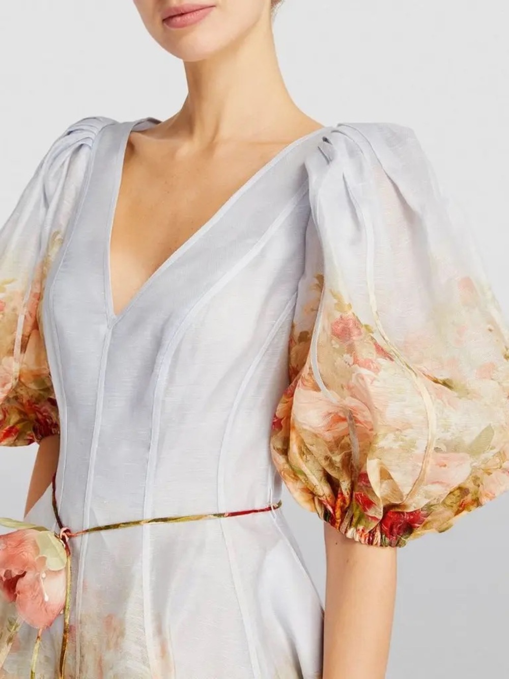 ZIMMERMANN Luminosity Flip Dress in Rosy Garden Floral Print - Picture 11 of 14